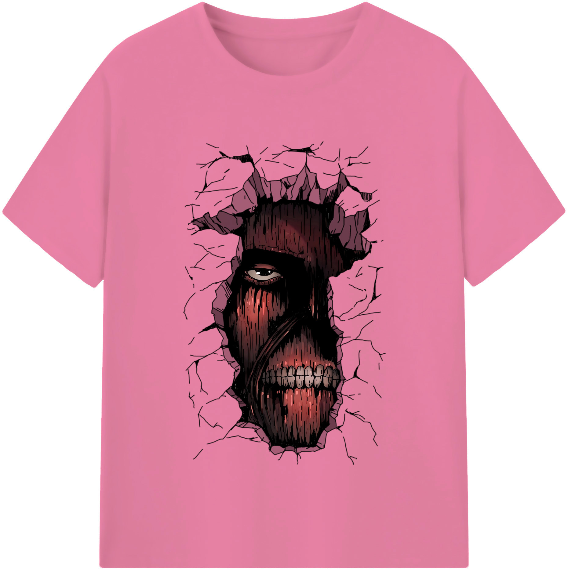 （画像用） 進撃の巨人 Attack on Titan 綿100％半袖Tシャツ（フロントプリント）